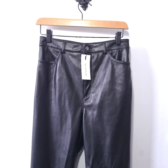Dynamite Gisele Leather Pants Size 6 - Picture 5 of 7